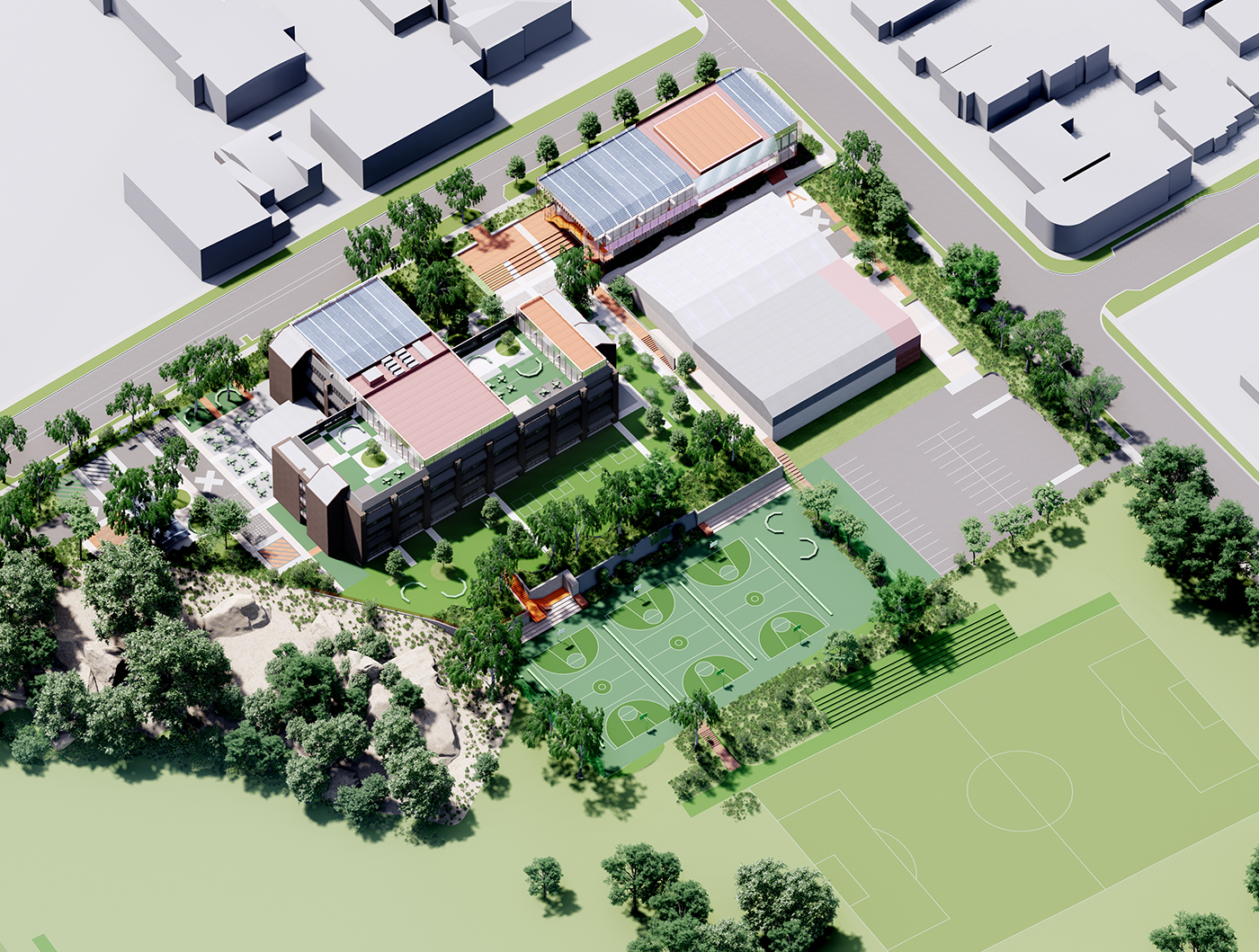 Auburn High School Masterplan WOWOWA   WOWOWA AHS SQ 03 